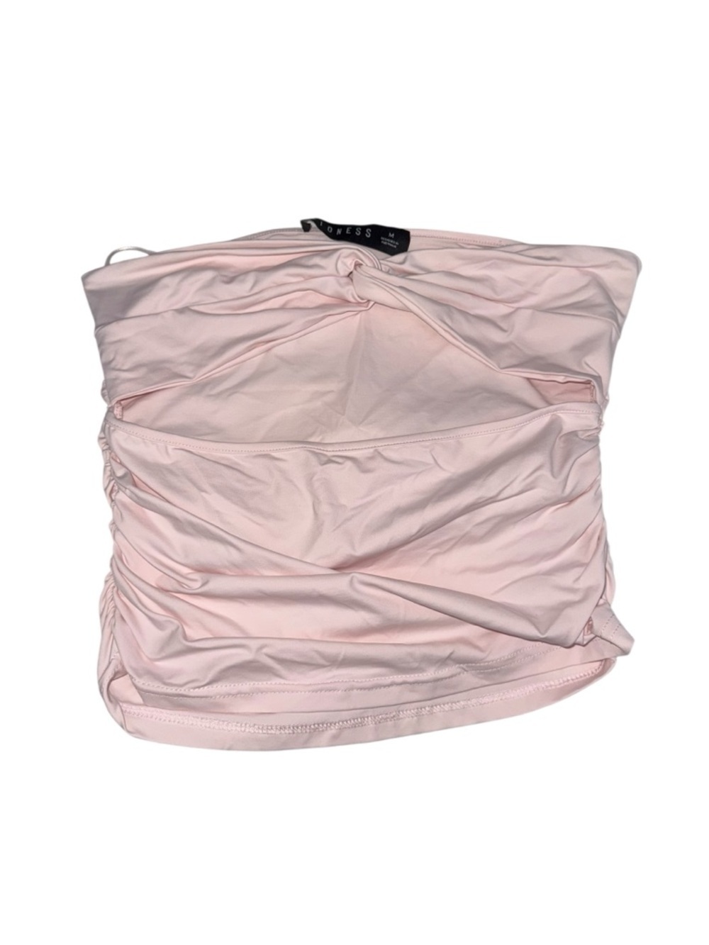 🔥3/$30🔥 Lioness Light Pink Ruched Strapless Knotted Tube Top Medium